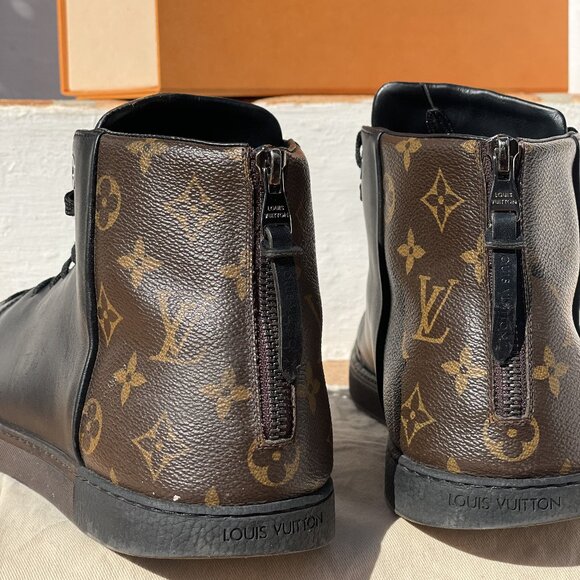 Louis Vuitton Monogram Macassar High Top Sneakers - Picture 2 of 9